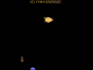 Moonsweeper title screen for Atari 2600
